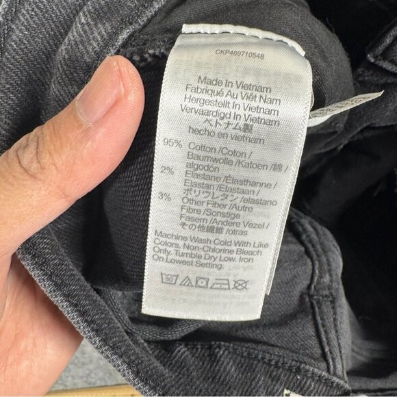 Madewell Mid Rise Kick Out Classic Black Jeans Stretchy Size 27 - Picture 11 of 14